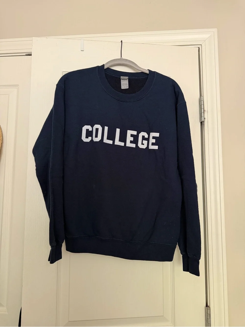 Animal House “College” Crewneck Navy Pullover Size S